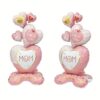 "Love You MOM" Heart Balloon Bouquet