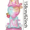 "Love You MOM" Heart Balloon Bouquet - Image 3
