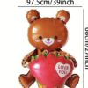 Love You Bear Balloon - Image 2