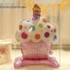 Happy Birthday Cupcake Balloon - Image 2