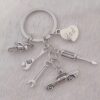 Dad's Toolbox Charm Keychain