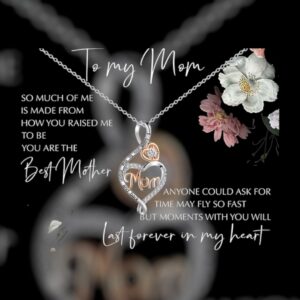 “To My Mom” Heart Pendant Necklace