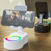 360° Rotating RGB Wireless Speaker Phone Stand