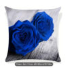 Blue Rose Love Pillow Cover Set - Image 2