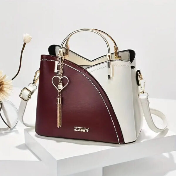 Elegant Heart Charm Handbag – Multiple Colors - Image 4