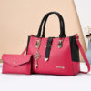 Elegant Two-Tone Satchel & Wallet Set - Image 2
