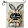 Easter Bunny Welcome Garden Flag - Image 2