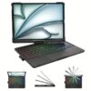 360° Rotating Backlit Bluetooth Keyboard Case