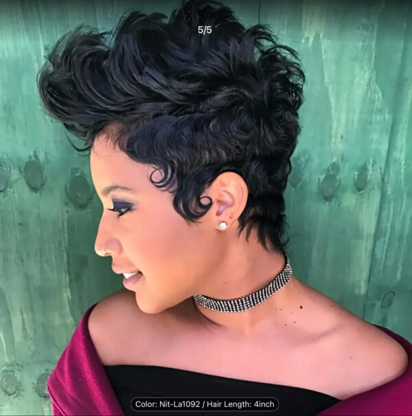 Short Curly Pixie Cut Wig – 4 Inch