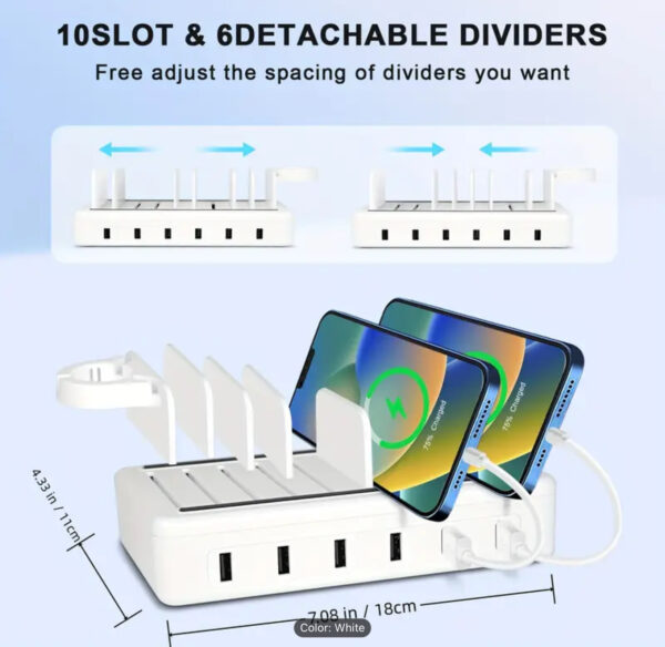 10-Slot Multi-Device Charging Station - Image 2