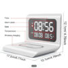 Three-in-One Digital Alarm Clock with Wireless Charging & Thermometer - Image 3