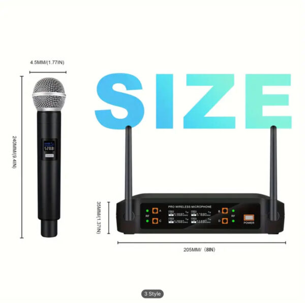 Professional UHF Wireless Microphone System - Image 3