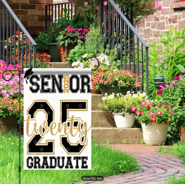 Class of 2025 Senior Graduation Garden Flag